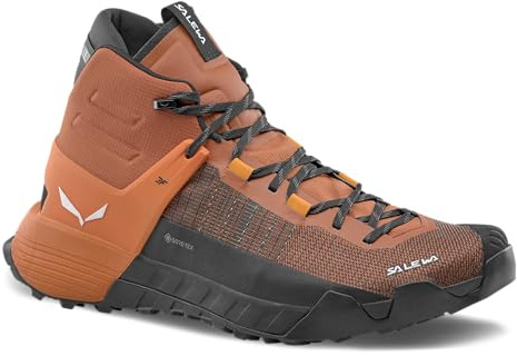 Salewa Men's Wildfire NXT Mid GTX Boots - Gore-Tex Waterproof Hiking & Trekking Boot - Bombay Brown/Tumeric - 11.5
