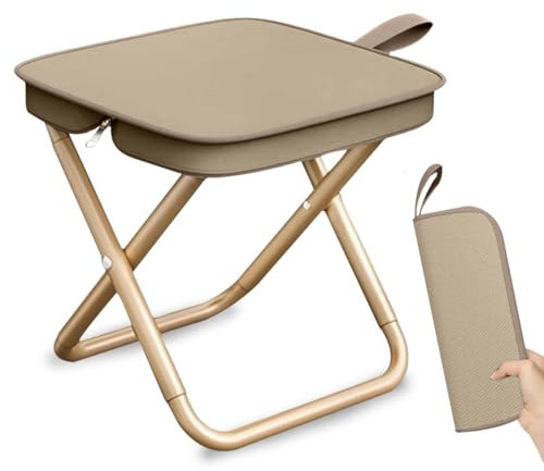 Camping Hocker, Tragbarer Klapphocker, Zusammenklappbarer Campinghocker Leichtgewicht , Mini Outdoor Camping Klappstühle, Tragbarer Stuhl Faltbar für Reisen Wandern Camping Angeln Grillen Picknick