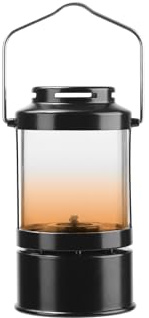 Fire-Maple Aurora Kerosene Lamp - Portable Vintage Camping Lantern with Adjustable Flame (8.3oz/236g) for Garden Patio Yard Decor Bushcraft, Outdoor Lighting (Black)