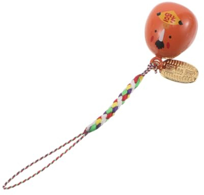 EPIGEIST Japansk Mobilkedja med Hästklocka och Daruma-turamuleur Kawaii Väsksmycke med Vattenklocka för Tjejer Telefonkedja för Ryggsäck och Plånbok Charm för Nyårsdekoration och