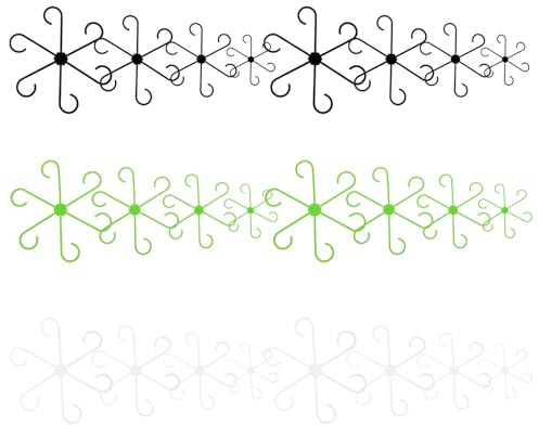 VICASKY 36 Soportes para Tallos de Plantas Trepadoras 4 Tamaños, Clips de Fijación Reutilizables para Interior y Exterior, Marco de Soporte para Hortensias, Enrejado para Jardín,