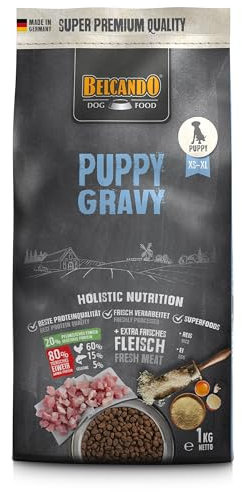 Belcando Puppy Gravy Welpenfutter | Trockenfutter für Welpen | Alleinfuttermittel für Welpen bis 4 Monate (1 kg neu)