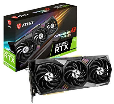 MSI RTX3080 Gaming X Trio 10G Carte Graphique Noir