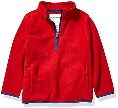 Amazon Essentials Garçon Veste Zippée 1/4 en Molleton Polaire