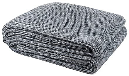 wamovo Vorzeltteppich 250-300x400-600cm atmungsaktiver Campingteppich Zeltteppich Outdoor Teppich grau (300x400cm)
