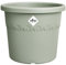 elho Algarve Cilindro 25 cm – Großer Blumentopf für den Außenbereich – Pflanzgefäße – 100% recycelter Kunststoff - Grün/Thymian Grün