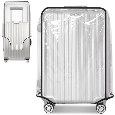 MVQPER Luggage Cover, 30 Inch Suitcase Cover Protectors Waterproof, Luggage Protector Case Covers Dustproof Transparent for Suitcases Travel Luggage for Home Business School Travel or Luggage Storage