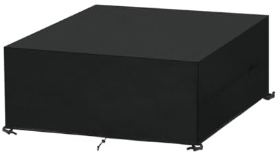 SanGlory - Fodera per salotto da giardino, 170 x 110 x 75 cm, protezione da tavolo, mobili da esterno in tessuto Oxford 420D, impermeabile, antivento, anti UV