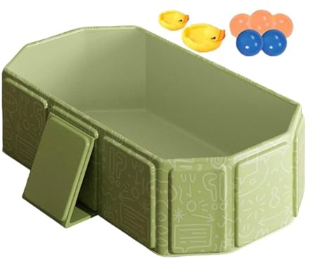 Grande vasca da bagno pieghevole per bambini, vasca da bagno portatile, vasca pieghevole per bambini (pvc), adatta per l'uso a casa o in viaggio