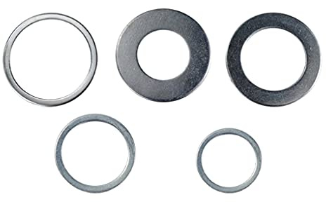 Riiichflowshop Anillos de reducción de Sierra Circular Anillo de conversión de Disco de Corte de Acero Inoxidable de Alta Velocidad Herramientas para Trabajar la Madera 5 Piezas de Acero Inoxidable