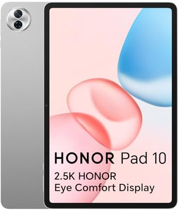 Honor Pad 10, 8 GB, 256 GB, Tablet, 30,5 cm (12,1 Zoll), 120 Hz, 2,5 K-Display, 7 Gen 3 Snapdragon, 6 Lautsprecher, 10100-mAh-Akku, 6 Altoparlanti, Metallgehäuse, Android 15, Google Service WiFi