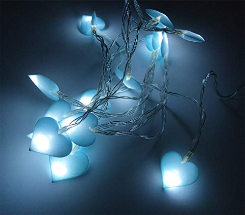 Duffire LED stjärnbollljus, bröllopslampor, julfest (batteridriven, 6 m/40 lampor) Blue(6m)