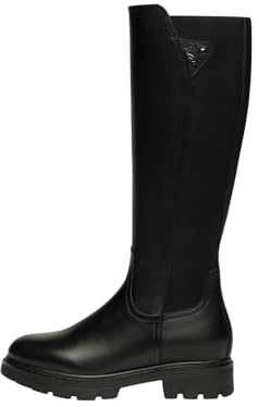 Nero Giardini I514765D Stivali Donna in Pelle E Tessuto - Nero 36 EU