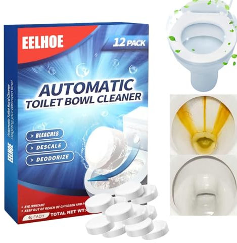 12pcs Toilet Bowl Cleaner,Toilet Cleaning Active Tablets,Toilet Cleaner Tablets,Toilet Limescale Remover,Fizzy Foam Toilet Cleaner,Bleach Blocks For Toilet Cistern,Toilet Deodoriser,Bleach Cleaner