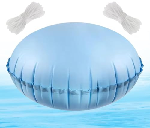 Pool Pillow – PVC 4x4ft 456g Heavy Duty | Winter Pooill Cushion With Strong Leak Resistant Design | Swimming Poool Air Piillow For Protecting Aboove Ground Pools From Ice Snow Water Pressure