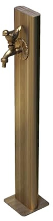 Columna de agua independiente para jardín con grifo Columna de fuente de riego para exteriores, grifo resistente a las heladas, apta para jardines y patios