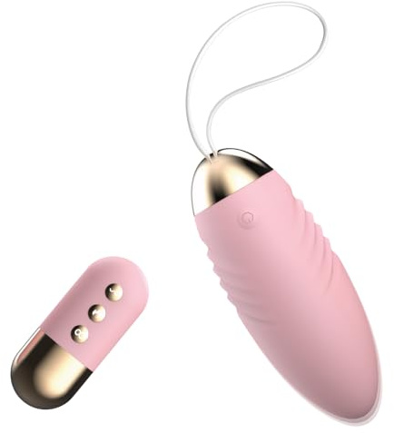 Vibratore Telecomandato Ninonly Vibratoreper Donna Piccolo 10 Modalità di Vibrazione Stimolazione del Punto G e del Clitoride Impermeabile uovo Vibrante Ricaricabile per Coppie e Donne Rosa