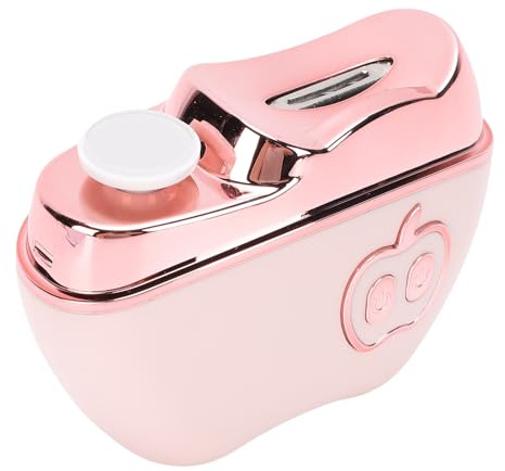 HUSHUI Tagliaunghie Elettrico, Lucidatore Tagliaunghie Ricaricabile Completamente Automatico con Luce a LED, per Unghie delle , Unghie dei Piedi, Manicure, Uso Domestico