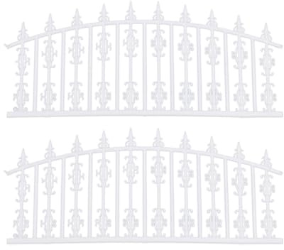MAGICLULU Clôture de Jardin Miniature Abs 1 Mètre Échelle 1/100 Barrière pour Table à Sable Décoration de Cour DIY Modèle de Clôture pour Jardin Extérieur et Aménagement Paysager