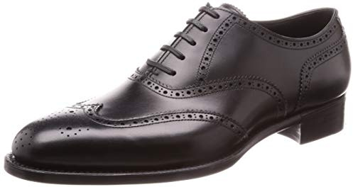 三陽山長(サンヨウヤマチョウ) Men's Rokuro Eagle (Schuroclaw) Full Brogues, Black, 25.5 cm E