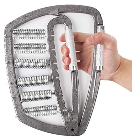 Professional Hand Grip Strengthener 200lbs-1200lbs, No Slip Metal Adjustable Heavy-Duty Finger Stretcher with Carry Bag,Weighted Great Wrist & Forearm Exercise, Arm Strength Builder, for Home Office &