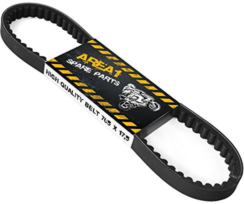 Area1 Ersatz Keilriemen 765x17.5 für 50ccm kompatibel mit Speedfight 1 2 3 4 Jetforce Ludix Kisbee Streetzone TGB 101 Akros Bullet F409 Sky R50X Meteorit Lase Hook Hawk Pegasus Antriebsriemen