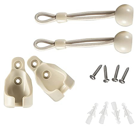 Lihopefe Universal Replacement Shade Bungee Kit for Exterior Sun Shades Outdoor/Indoor Roller up Blinds (Beige)