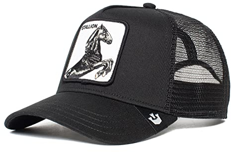 Goorin Bros. The Farm Trucker-Kappe aus Netzstoff für Damen und Herren, Black (Stallion), Einheitsgröße