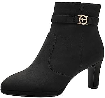 Tamaris Damen Stiefel Vegan schwarz 38