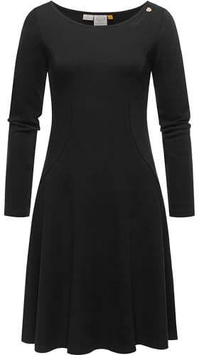 Ragwear Damtröja, tröjklänning, långärmad sweatklänning, vinterklänning, Appero XS-XXL, svart, L