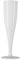 White Disposable Recyclable Plastic Champagne Flutes 160ml x 20