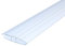 H - Profil transparent mit 4mm Innenmaß aus Polycarbonat für Stegplatten, Glas, Kunststoffplatten, Gewächshaus - 1000mm lang