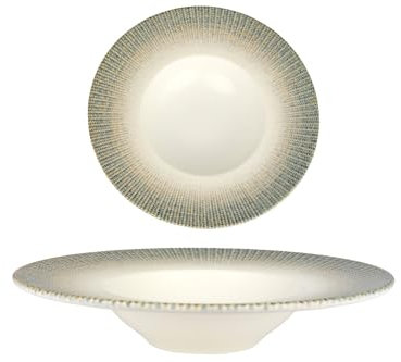 Bonna Assiette De Pâtes - Sway - Porcelaine - 28 cm (400cc) - lot de 2