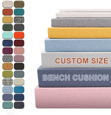 Aocase Benutzerdefinierte Sitzkissen Bank, Benutzerdefinierte Bierbankauflagen, Bankauflage Stuhlkissen für Fensterbank, Rutschfester BankauflagenIdeal Polsterauflagen für Gartenpartys,Dicke 10CM