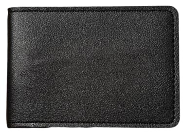 EORPAVU Porta carte di credito da uomo，1 porta carte, porta carte protettivo in pelle, può contenere 8 carte, mini porta carte di credito, con RFID, custodia in pelle per patente