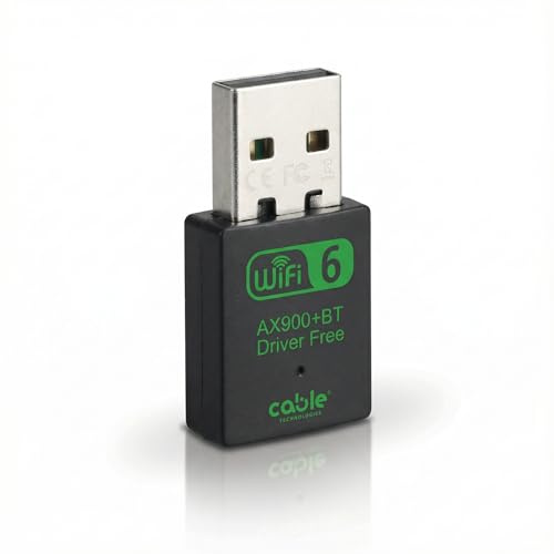 Chiavetta Wifi Usb Dual Band 2.4/5GHz + Bluetooth 5.4, Antenna Wireless 900 mbps, Plug and Play, OFDMA, MU-MIMO, Adattatore di Rete senza fili per PC/Desktop/Tablet/Laptop, per Windows (Dual BT 900)