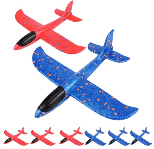 6 Pièces Avion Polystyrene, Planeur Polystyrene Planeur Enfants 24cm