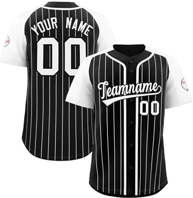 Maillot Football Americain Le Nom, Logo et Numéro de l'Équipe | Tee Shirt Personnalisable Homme Boutonné Ajoutez Maillot Personnalisé pour Adulte et Enfant