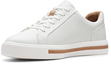 Clarks Un Maui Lace, Zapatillas Mujer, Blanco (White Leather), 37.5 EU