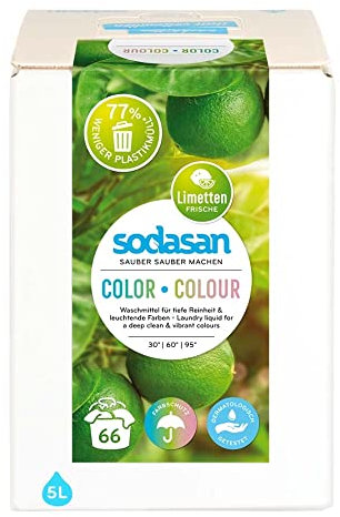 Sodasan Bio Color-Limette Flüssigwaschmittel 5L BiB (2 x 5 l)