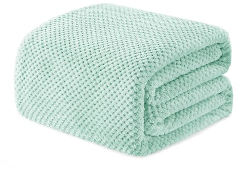 Exclusivo Mezcla mjuk våffla fleece king size sängfilt, 230 x 265 cm