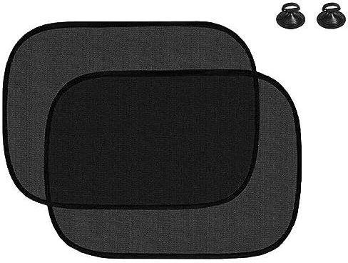 PARENCE.- Juego de 2 Parasol/Protección Lateral Coche Universal con Ventosas contra el Calor y los UV - 2 Piezas con Ventosas - 44x36 cm