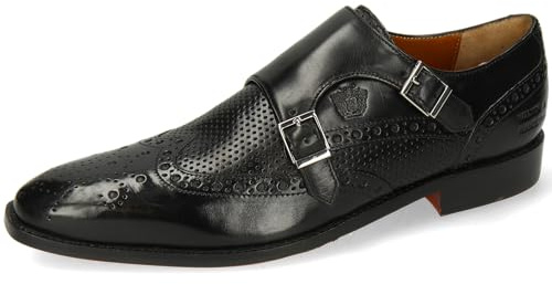 Melvin & Hamilton Martin 2, Monk-Strap Loafer Hombre, Negro, 42 EU