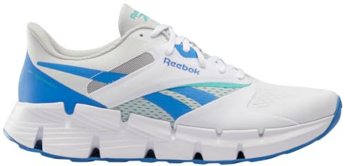 Reebok Unisex Zig DYNAMICA 5 Sneaker,White Kinetic Blue Grey 1,43 EU