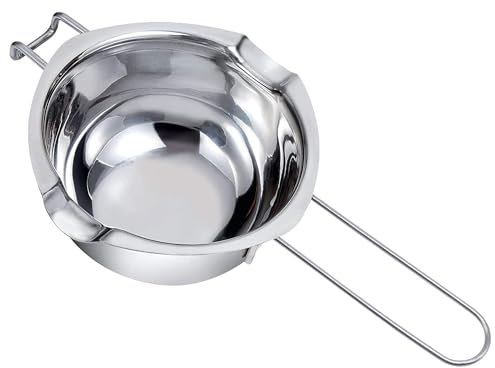 JOYIT Casserole à fondue au chocolat, en acier inoxydable 304, 400 ml