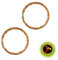 PEUTIER 2pcs Aquarium Feeding Rings, Round Fish Feeding Rings Wooden Fish Tanks Plant Rings Floating Plant Feeding Rings for Keeping Floating Plants in Place Fits Fish Tanks and Aquarium Pond