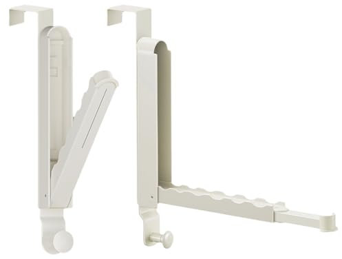 Türhaken Türgarderobe Klappbar, Kleiderhaken Tür Ohne Bohren Über-Tür-Hakenhalter Türhaken zum Einhängen mit 6 Rillen Rutschfeste Garderobenhaken Tür für Kleidung Handtücher Mäntel Taschen