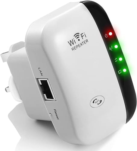 2025 Newest WiFi Booster, WiFi Extender, WiFi Repeater, Covers Up to 3650 Sq.ft and 45 Devices, Internet Booster - with Ethernet Port, Quick Setup, Home Wireless Signal Booster (White)