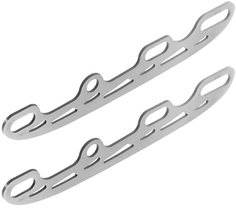 VICASKY Lames de Rechange pour Patins à roulettes Hockey sur Glace, Acier Inoxydable, Taille Petite 253 Mm, Accessoire Solide pour Patinage sur Glace et Roller Hockey, 1 Paire