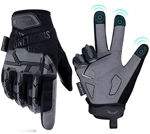 OneTigris Gants Tactiques Militaires pour écran Tactile, Gants de Moto, Gants d'escalade pour Airsoft Paintball Randonnée Chasse Cyclisme